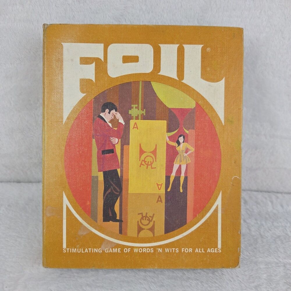 Vintage 1970 3M Foil Word Strategy Game Complete No Instructions 3M Gamette